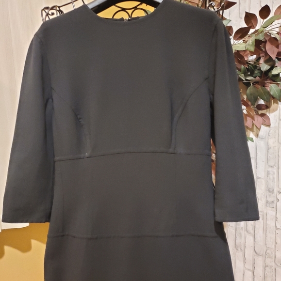 Susan Dell Black 3/4 Sleeve Dress Size 6 - Picture 4 of 10
